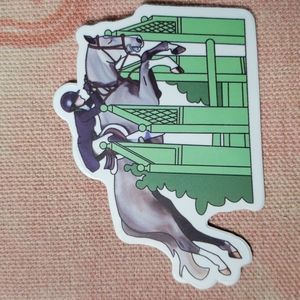 (G) English Horse Rider Sticker English Saddle Cowgirl Sticker Horse Show Horse